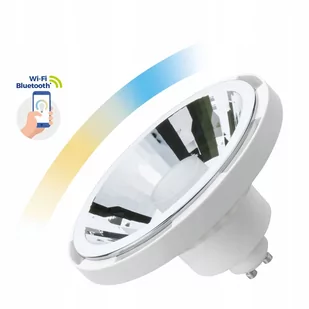 Żarówka inteligentna led AR111 GU10 10W CCT smart Wifi biała - Żarówki LED - miniaturka - grafika 1