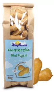 Ptysie mini ciastka bez cukru ciasteczka 80 g Mini Sweet - Ciastka - miniaturka - grafika 1