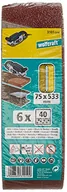 Materiały ścierne - Wolfcraft Taśma szli&#64257;erskia z tkaniny 75 x 533 mm granulacja 40mm (6szt.) 3101000 - miniaturka - grafika 1
