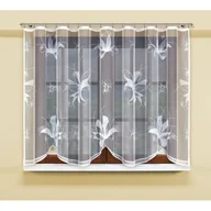 Firany - Firanka żakardowa odpasowana z wszytą taśmą marszczącą 160 x 300 cm - miniaturka - grafika 1