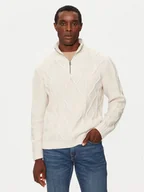 Swetry męskie - Guess Sweter M4BR49 Z3IN0 Beżowy Regular Fit - miniaturka - grafika 1