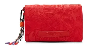 Desigual Women's Alpha Dortmund Flap Accessories PU Across Body Bag, Red, czerwony - Torebki damskie - miniaturka - grafika 1