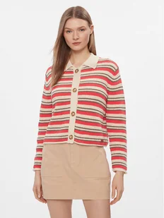 Pepe Jeans Kardigan Gala Cardigan PL702107 Czerwony Slim Fit - Swetry damskie - miniaturka - grafika 1