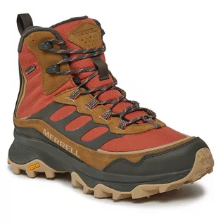 Buty trekkingowe męskie - Trekkingi Merrell Moab Speed Thermo Mid Wp J066917 Orange - grafika 1