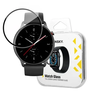 Wozinsky Watch Glass hybrydowe szkło do Xiaomi Amazfit GTR 2E czarny - Akcesoria do smartwatchy - miniaturka - grafika 1