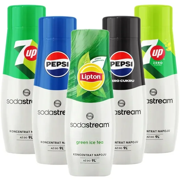 2 X Sodastream Koncentrat Syrop Do Saturatora Pepsi Max 7up Lipton 5x 440ml