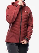 Kurtki narciarskie - Kurtka hybrydowa damska Salewa Sella PTX 3L Hybrid Jacket - syrah - miniaturka - grafika 1
