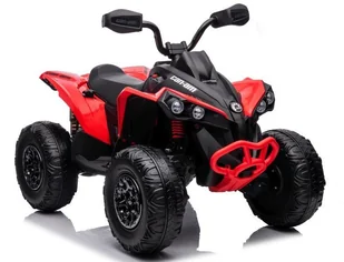 Quad Na Akumulator Can-Am Licencja 4x45W 12V Ekoskóra Koła Eva Czerwony - Pojazdy elektryczne dla dzieci - miniaturka - grafika 1