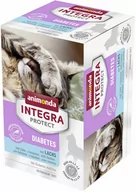 Mokra karma dla kotów - Zestaw Animonda Integra Protect Adult Diabetes, 24 x 100 g - Z łososiem Dostawa GRATIS! - miniaturka - grafika 1
