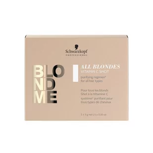Schwarzkopf Professional Professional Blondme All Blondes Detox koncentrat witaminowy do włosów blond i z balejażem 5x5 g - Odżywki do włosów - miniaturka - grafika 1