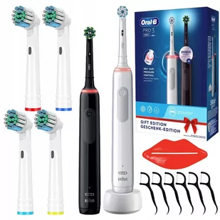 Braun Oral-B Pro 3 3900 2szt. Biało-czarny - Szczoteczki elektryczne - miniaturka - grafika 2