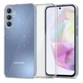 Etui i futerały do telefonów - Etui TECH-PROTECT Flexair do Samsung Galaxy A35 5G Przezroczysto-brokatowy - miniaturka - grafika 1