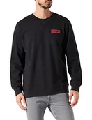 Bluzy męskie - Wrangler Bluza męska, czarna, L - miniaturka - grafika 1