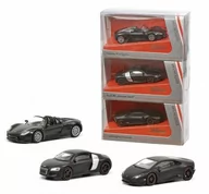 Samochody i pojazdy dla dzieci - Schuco Concept Black 3-Er Set 1:64 452015900 - miniaturka - grafika 1
