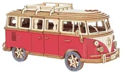 Puzzle - Puzzle 3D drewniane model samochodu Volkswagen VW T1 - miniaturka - grafika 1