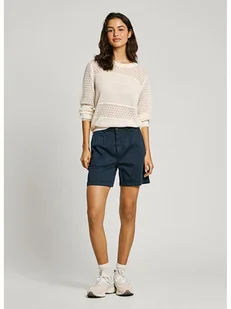 Pepe Jeans Szorty "Vania" w kolorze granatowym - Spodenki damskie - miniaturka - grafika 1