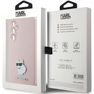 Etui Karl Lagerfeld KLHCS23FESMHCNPP Samsung Galaxy S23 FE Silicone Choupette Metal Pin różowy/pink - Etui i futerały do telefonów - miniaturka - grafika 9