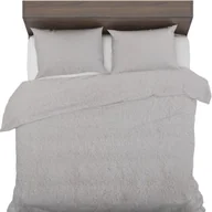 Pościel - Ciepła POŚCIEL POLAROWA polar 160x200+2x70x80 Jasny Szary - miniaturka - grafika 1