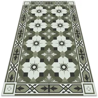 Dywany zewnętrzne - Piękny dywan ogrodowy Kafelkowy geometryczny wzór 60x90 cm - miniaturka - grafika 1