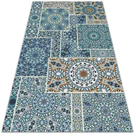 Dywany zewnętrzne - Dywan ogrodowy piękny wzór Mandala patchwork 60x90 cm - miniaturka - grafika 1