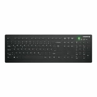 CHERRY AK-C8112 klawiatura RF Wireless QWERTZ Niemiecki Czarny AK-C8112-FU1-B/DE - Klawiatury - miniaturka - grafika 1