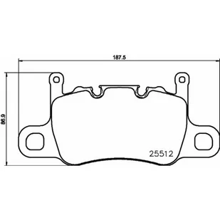 Klocki hamulcowe - komplet BREMBO P 65 037 - Klocki hamulcowe - miniaturka - grafika 1