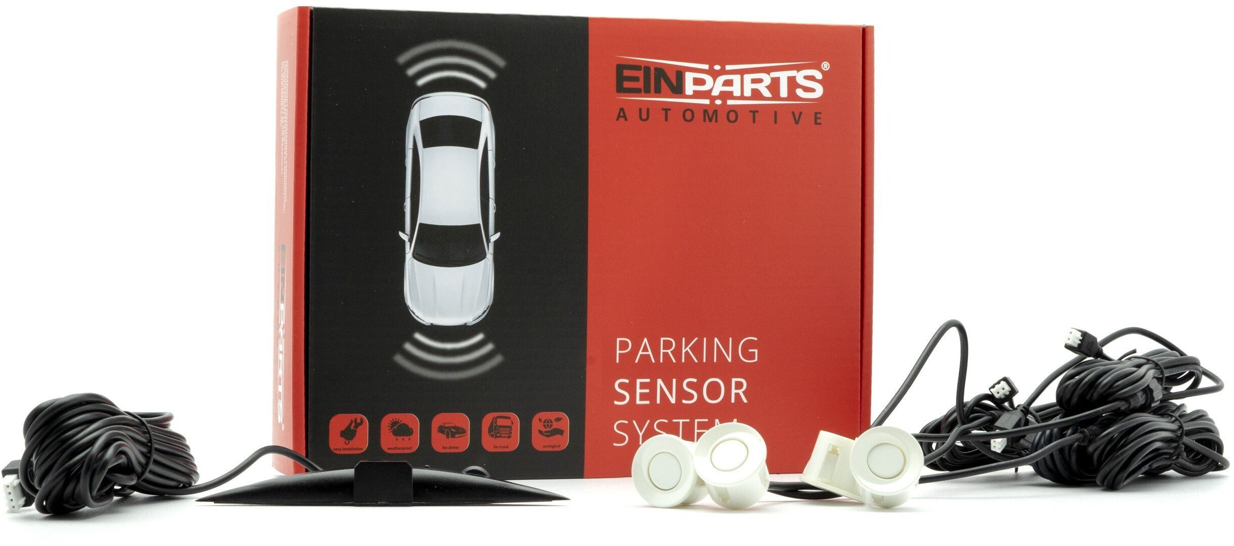 Einparts Automotive EINPARTS CZUJNIKI PARKOWANIA EPP6600 NO 58 DO AUTA ZESTAW 4 SZTUKI MONTAŻ