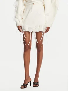 ROTATE Spódnica mini 3D Lily 113884857 Écru Regular Fit - Spódnice - miniaturka - grafika 1