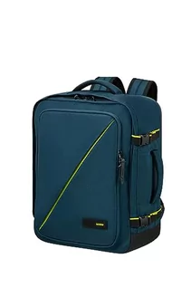 Torebki damskie - American Tourister Take2Cabin Easyjet torba kabinowa 36 x 20 x 45 cm, 38,5 l, 0,70 kg, bagaż podręczny, plecak samolotowy, rozmiar M, Underseater, Niebieski (Harbor Blue), Einheitsgröße, Bagaż - grafika 1
