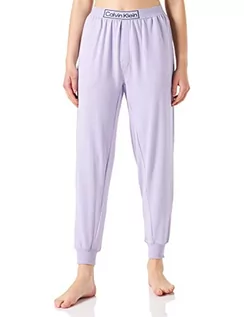 Spodnie damskie - Calvin Klein Damskie spodnie do joggingu, Vervain Lilac, S - grafika 1