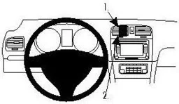 ProClip do Volkswagen Golf VI 09-12 - Uchwyty samochodowe do telefonów - miniaturka - grafika 1