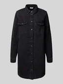 Sukienki - Sukienka jeansowa z wykładanym kołnierzem model ‘NEW’ - miniaturka - grafika 1