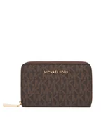 Portfele - MICHAEL Michael Kors Mały Portfel Damski 32F9GJ6D0B Brązowy - miniaturka - grafika 1