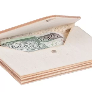 Drewniana koperta na pieniądze - Pudełka i szkatułki - miniaturka - grafika 1