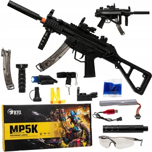 Karabin Na Kulki Wodne Pistolet Na Kulki Żelowe Z Latarką 2W1 Dwa Tryby - Zabawki militarne - miniaturka - grafika 1
