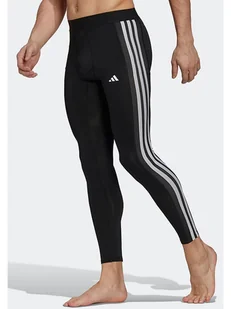 adidas Legginsy sportowe "Techfit" w kolorze czarnym - Odzież trekkingowa męska - miniaturka - grafika 1