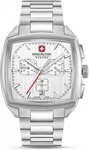 Zegarek Zegarek męski SWISS MILITARY SMWGI0004303 stalowy klasyczny do pływania - Zegarki męskie - miniaturka - grafika 1