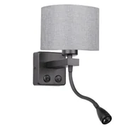 Lampy stojące - Czarna lampka nocna - K239 S0-D65 - miniaturka - grafika 1