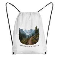 Plecaki worki - Worek Droga do szczęścia dla turysty podróżnika wędrówki górskie natura - miniaturka - grafika 1
