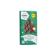 Kakao i czekolada - Tabliczka mlecznej czekolady z nadzieniem pralinowym i kruszonymi orzechami laskowymi Galler Lait Praline Eclats de Noisettes, 180 g - miniaturka - grafika 1