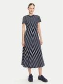 Sukienki - Tommy Hilfiger Sukienka codzienna WW0WW44547 Granatowy Regular Fit - miniaturka - grafika 1