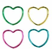 Kinder party - Bransoletki serduszka - 12 szt. - miniaturka - grafika 1