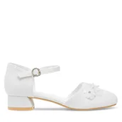 Buty dla dziewczynek - Baleriny Nelli Blu CM230522-7 Biały - miniaturka - grafika 1