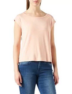 Koszulki i topy damskie - Calvin Klein Damski top od piżamy z szeroką szyją, S/S, Brzoskwiniowa Melba, M - grafika 1
