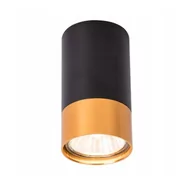 Lampy sufitowe - Klemens lampa sufitowa tuba stała 1xGU10 czarna/miedź - miniaturka - grafika 1