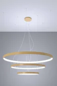 Lampy sufitowe - Żyrandol wiszący koła Rio TH.269 Thoro LED 150W 4000K modern złoty - miniaturka - grafika 1