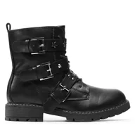 Buty dla dziewczynek - Trapery DeeZee CS2665-46 Czarny - miniaturka - grafika 1