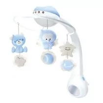 B-Kids Muzyczna karuzelka Infantino 3w1 niebieska GXP-650251 - Karuzele dla niemowląt - miniaturka - grafika 1