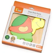 Puzzle - VIGA wigabatrynę Toys  Puzzle drewniane  żółw - miniaturka - grafika 1