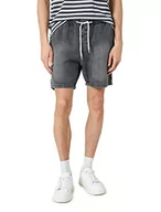 Spodenki damskie - Koton Męskie szorty z denimu ze sznurkiem, z kieszeniami, z bawełny, szary (023), 36 - miniaturka - grafika 1